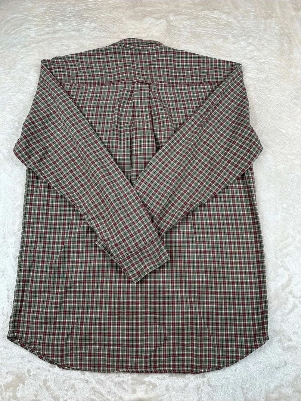 J. Crew Size M Men's Red and Green Plaid Button-Down Shirt | Business